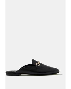 Mint Velvet Faye Backless Loafers - Black