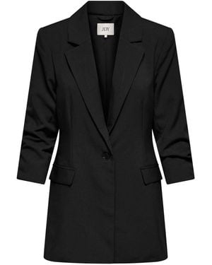 Jdy 3/4 Sleeve Longline Blazer - Black