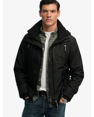 Superdry Hooded Mountain Windbreaker Jacket - Black