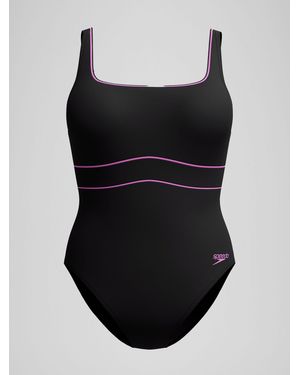 Speedo Ebony Shaping Contour Eclipse Swimsuit - Black