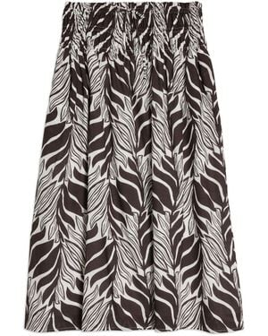 Albaray Mono Palm Skirt - Brown
