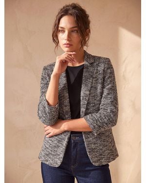 Roman Petite Boucle Blazer - Brown