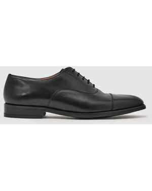 Reiss Leather Lace Up Oxford Shoes - Black