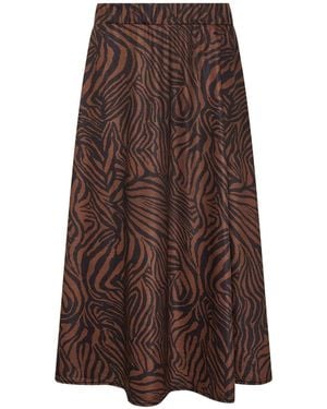 M Com Jersey Skirt - Brown