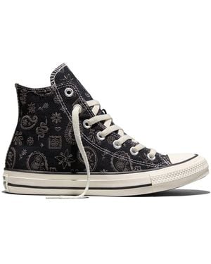 Converse Chuck Taylor All Star Paisley Pop High Sneakers - Black