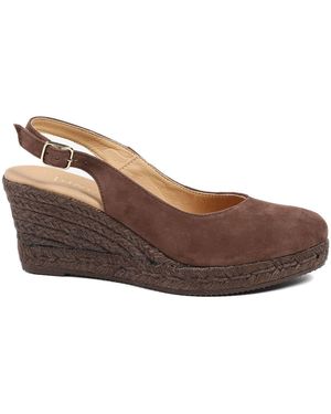 Jones Bootmaker Wide Fit Cedrica Heeled Sandals - Brown