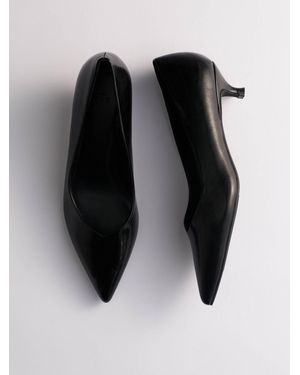 The Set Kitten Heel Court Shoes - Black