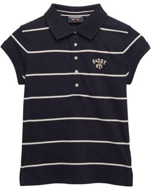 Superdry Polo-Shirt Aus Piqué-Jersey - Blau