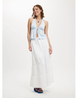 Cotton On Haven Multi Tiered Maxi Skirt - Weiß