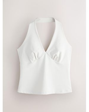 Next Halter Neck Sleeveless Bridal Top - White