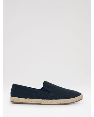 Threadbare Faux Suede Slip On Espadrilles - Blue