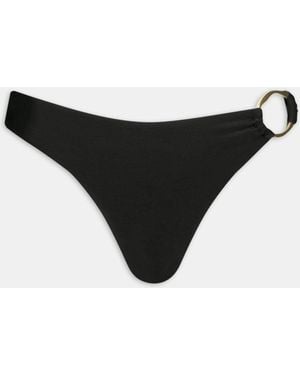 Tala Side Ring Bikini Bottoms - Black