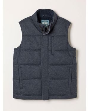 FatFace Fatface Tarn Micro Check Wool Mix Gilet - Blue