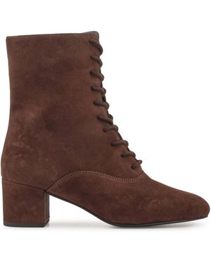 Jones Bootmaker Michie Leather Lace-Up Boots - Brown