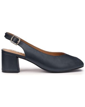 Hotter Studio Buckle Slingback Court Shoes - Blue