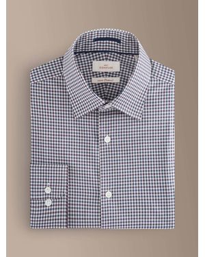Next Gingham Slim Fit 100% Cotton Signature Shirt - Blue