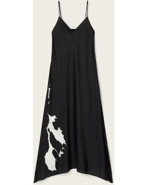 AllSaints Leona Maxi Slip Dress - Black