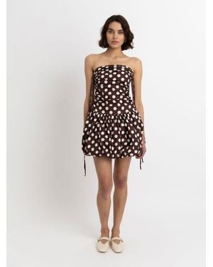 Amy Lynn Bubble Hem Mini Dress - White