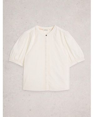 White Stuff Stuff Lana Top - Natural