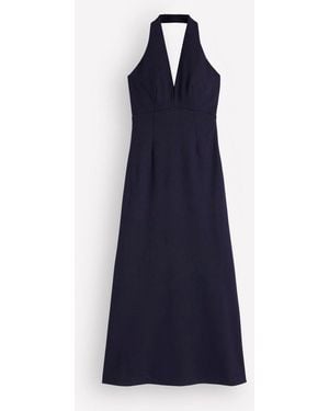 Boden Halter Neck Jersey Maxi Dress - Blue
