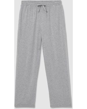 Reiss Hudson - Gray Melange Lyocell-modal Drawstring Lounge Sweatpants, L