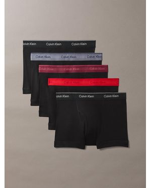 Calvin Klein Cotton Classics Trunks 5 Pack - Black
