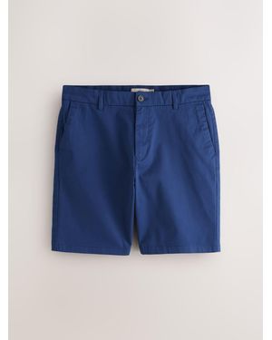 Next Slim Fit Stretch Chino Shorts - Blue