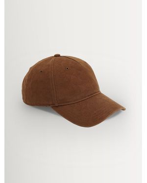 COACH Tonal Signature Cotton Baseball Hat - Brown
