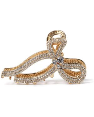 Aela Sparkle Hair Bow Claw - White