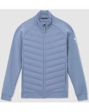 Reiss Hybrid Jacket Castore Hybrid Quilted Jacket - Blue