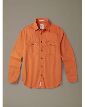 aubi Henderson Canvas-Overshirt - Orange