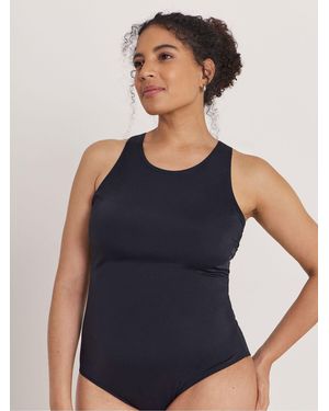 JD Williams Beach To Beach High Neck Swimsuit - Blue