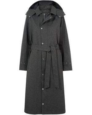 TOG24 Jemima Waterproof Longline Belted Trench Jacket - Black