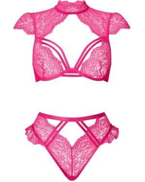 Ann Summers Ann Summers Zalia Crotchless Set - Pink