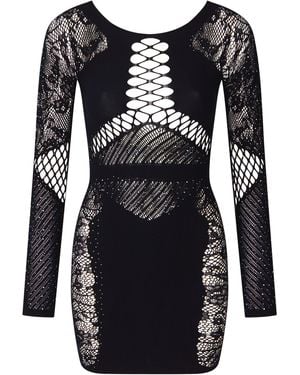 Ann Summers Ann Summers Paisley Diamanté Dress - Black