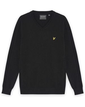 Lyle & Scott Golf 1874 V-Neck Pullover - Black