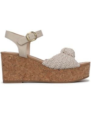 Blowfish Adore Regular Fit Strappy Wedge Sandals - White