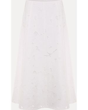 Phase Eight Marina Lace Skirt - White