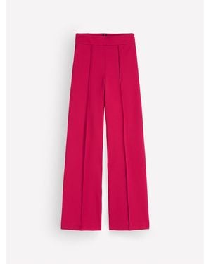 Boden Straight Leg Ponte Pants - Pink