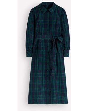 Boden Maeve Occasion Shirt Dress - Blue
