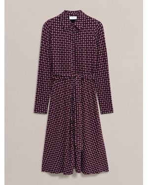 Hobbs Clarice Jersey Dress - Purple