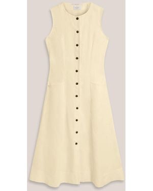 Hobbs Carmen Linen Dress - Natural