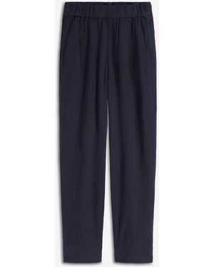 Boden Cheesecloth Crop Pants - Blue
