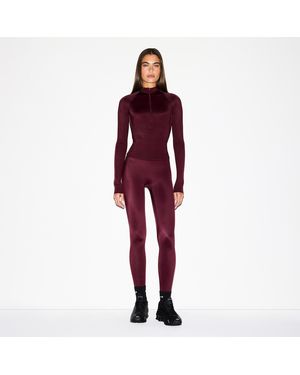 Nike Skims Shine High-Waisted Bonded 26" Leggings - Orange
