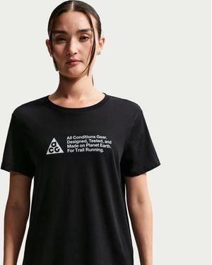 Nike Acg Dri-Fit Trail Running T-Shirt - Black