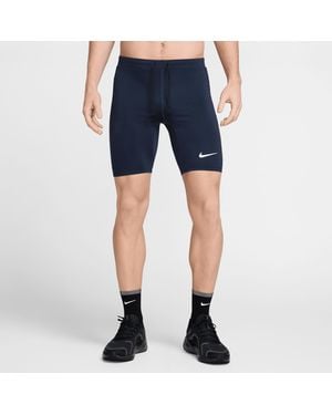 Nike Fast Dri-Fit Brief-Lined Running 1/2-Length Tights - Blue