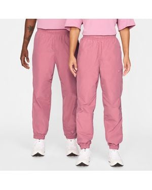 Nike Nocta Northstar Nylon Tracksuit Bottoms - Pink