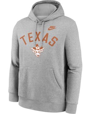 Nike Texas Legacy Arch Club College Pullover Hoodie - Gray