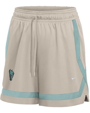 Nike New York Liberty 5" Studio Fleece Basketball Shorts - Natural