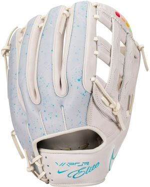 Nike Vapor Elite Baseball Outfield H-Web Fielding Glove - Metallic